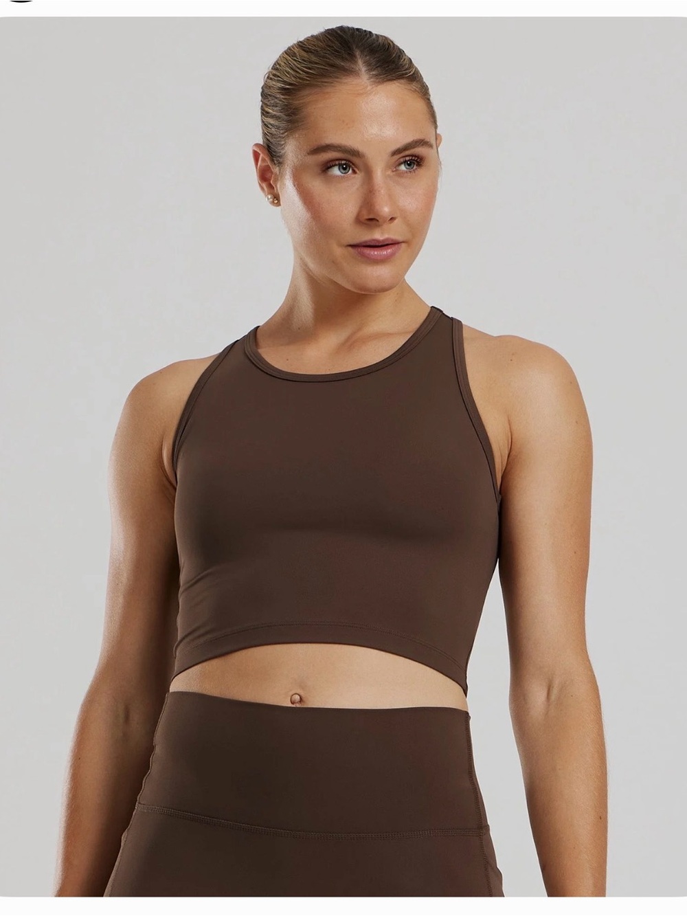 Women’s best Brown Cropped Tank Top